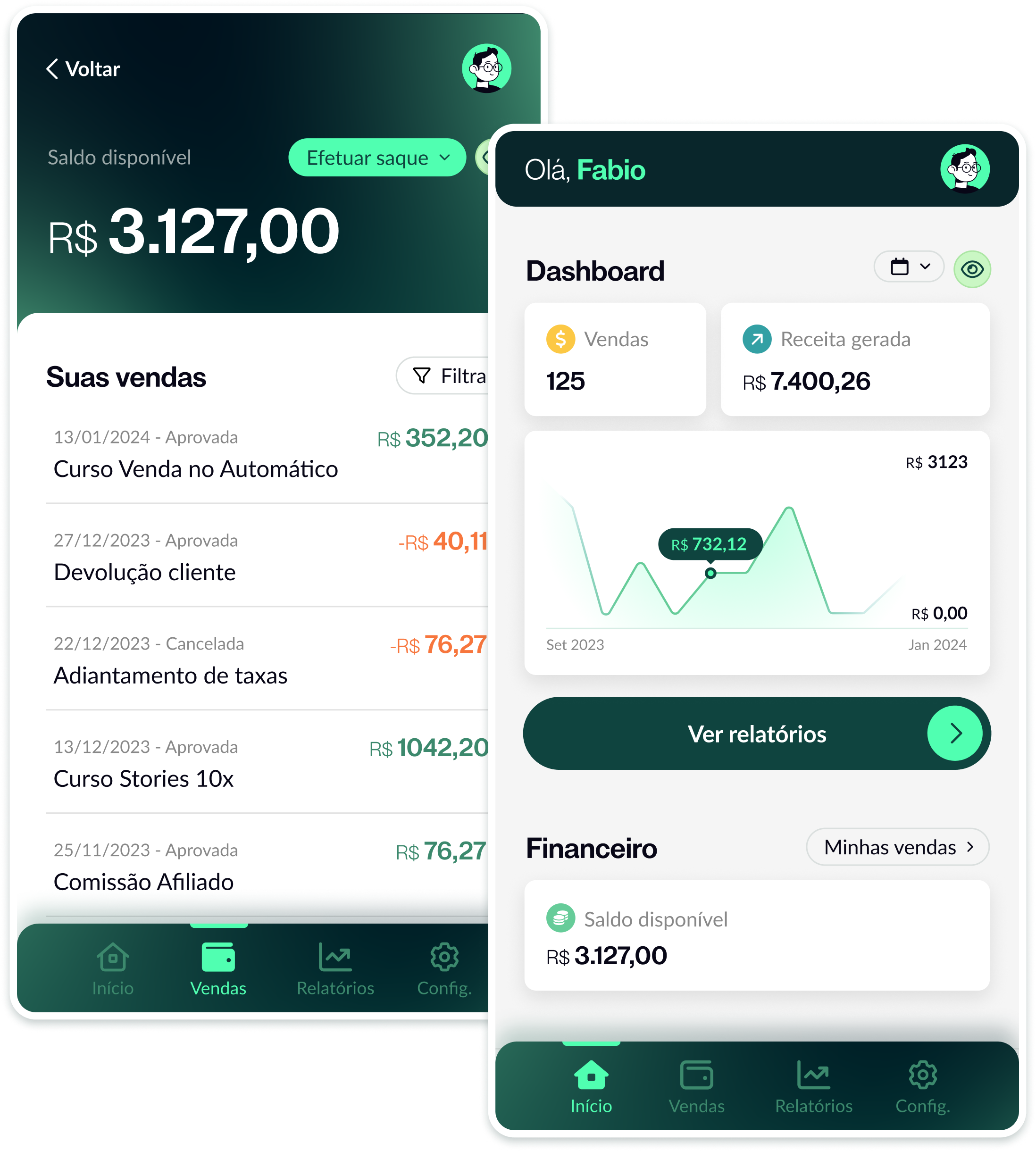 Relatório de Vendas OnProfit App